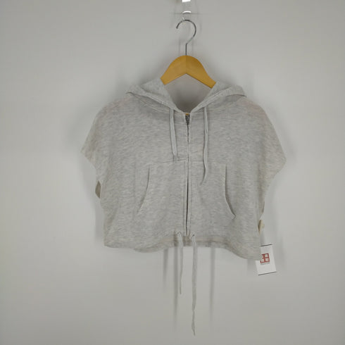 フーズフーチコ whos who Chico 裾ドロストショート丈半袖フードパーカー レディース FREE